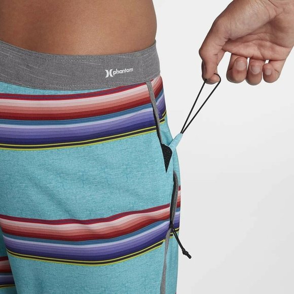 Hurley Men's Phantom Serape 18" Boardshorts - Aurora Green - Picture 5 of 6